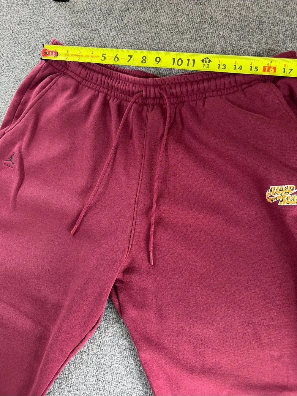 Nike Men’s Flight MVP XXL Air Jordan JumpMan Joggers Cherrywood Maroon Sweatpant